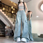 Women's Wide-Leg Cargo Pants