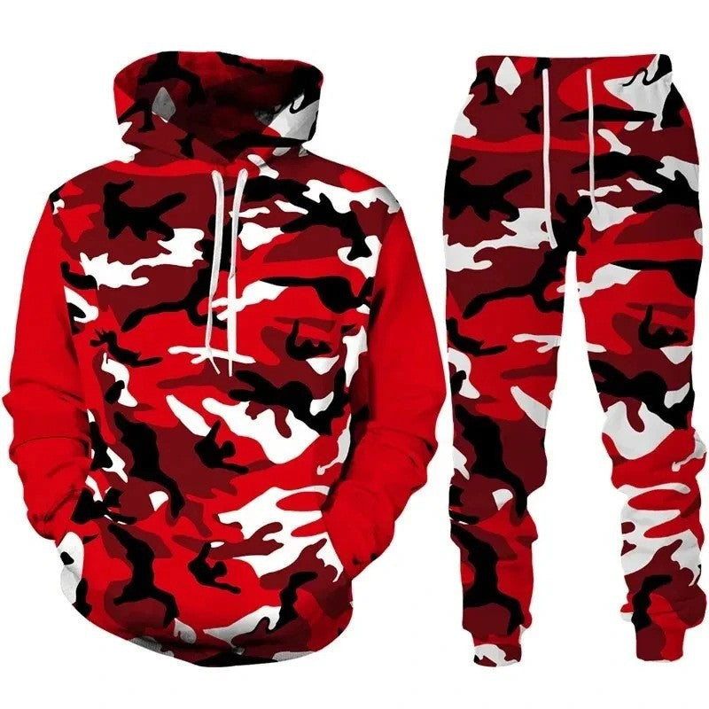 Men's Stylish Hoodie Sweatshirt and Jogging Pants Set