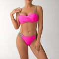 Women's Bandeau Bikini with Glamorous Straps
