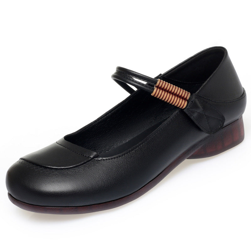 Women's Ballet Flats with Flexible Strap and Comfort Footbed