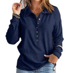 Women's Long-Sleeve Textured Shirt