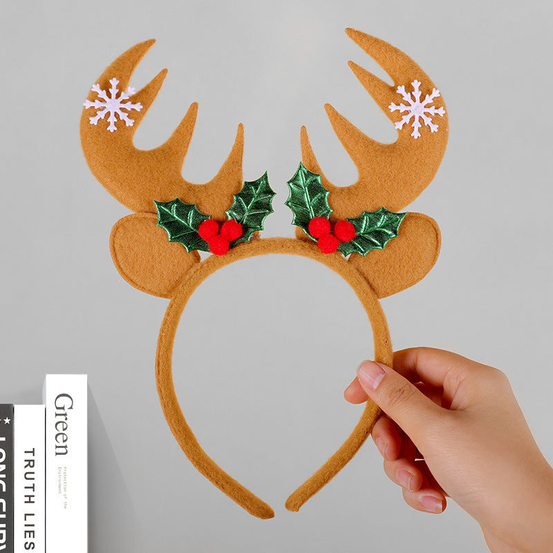 Festive Reindeer Antler Headband
