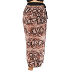 Women's Sheer Beach Kimono with Trendy Snake Print