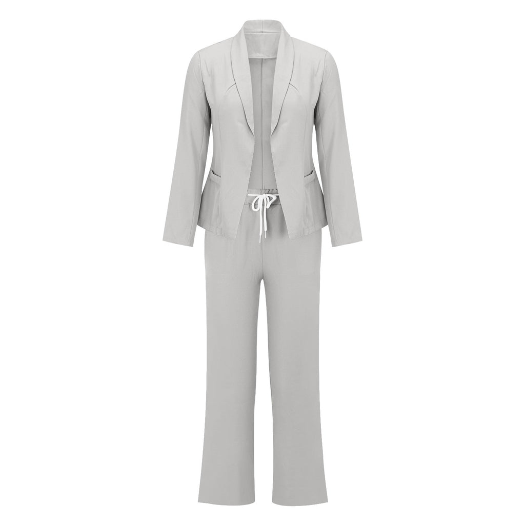 Elegant Blazer-Style Jumpsuit with Adjustable Waist