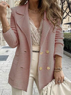 Women's Structured Blazer with Button Details