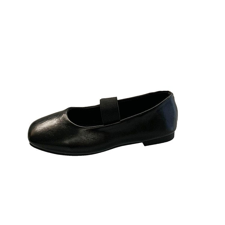 Women's Ballet Flats with Elastic Strap and Elegant Design