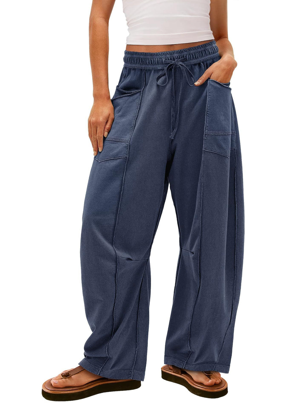 Women's Comfortable Casual Pants with Large Pockets