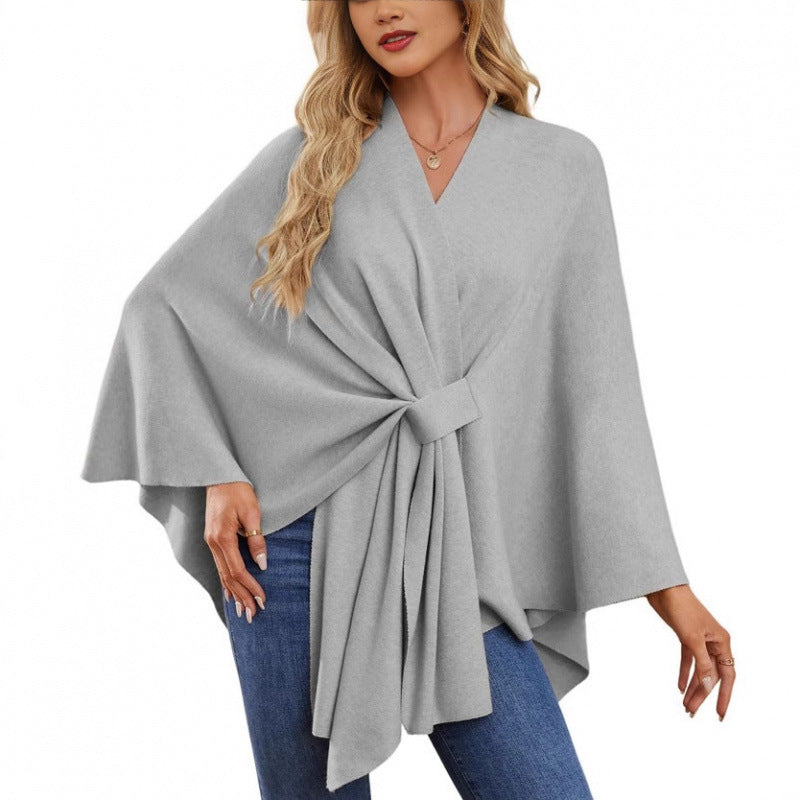 Women's Fashionable Wrap Coat with Trendy Design