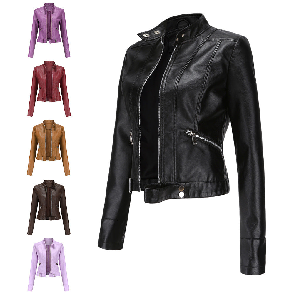 Women's Biker Jacket with Modern Cut