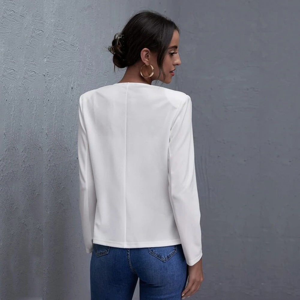 Women's Elegant Blazer with Pockets