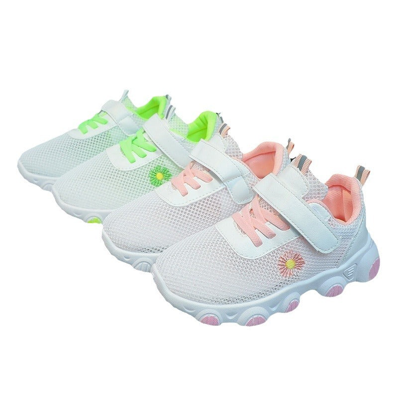 Women's Breathable Comfort Sneakers with Practical Hook-and-Loop Fastener