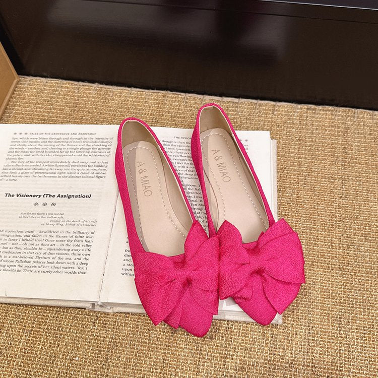 Women's Ballet Flats with Decorative Bow