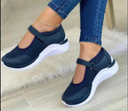 Women's Breathable Sports Shoes with Velcro Cuff