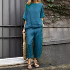 Women's Casual Lounge Set in Breathable Fabric