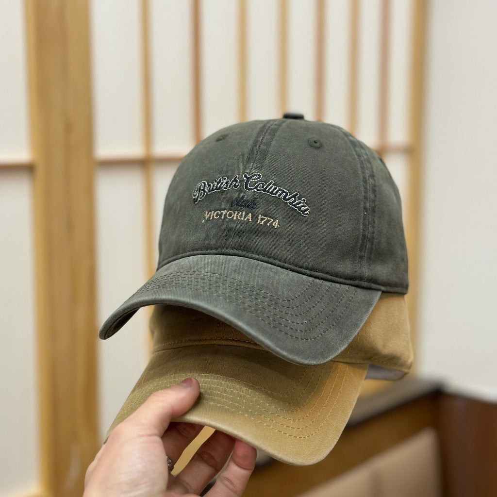Men's Vintage-Inspired Distressed Baseball Cap