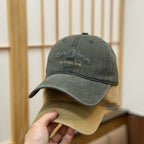 Men's Vintage-Inspired Distressed Baseball Cap