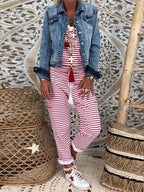 Relaxed Striped Jumpsuit