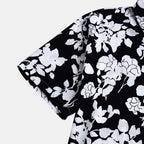 Women's Short-Sleeve Shirt with Floral Design