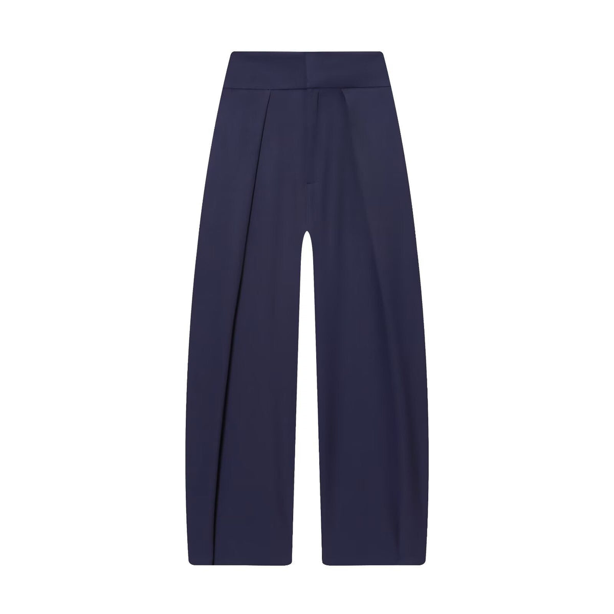 Women's Elegant Wide-Leg Trousers with Fine Pleats