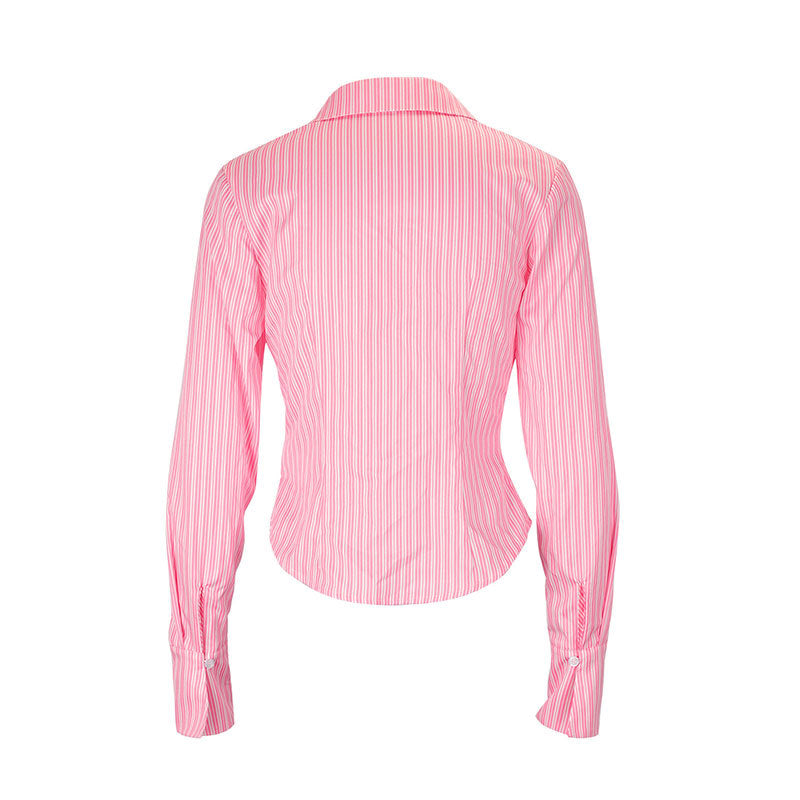 Women's Striped Fitted Blouse