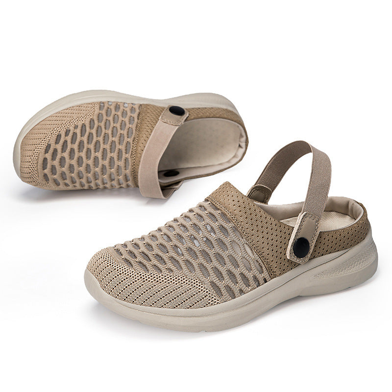 Women's Breathable Casual Clogs with Practical Heel Strap