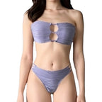 Women's Bandeau Bikini with Cut-Out Details