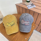 Men's Vintage-Inspired Distressed Cotton Baseball Cap