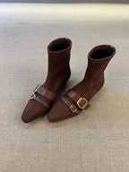 Women's Ankle Boots with Elegant Strap