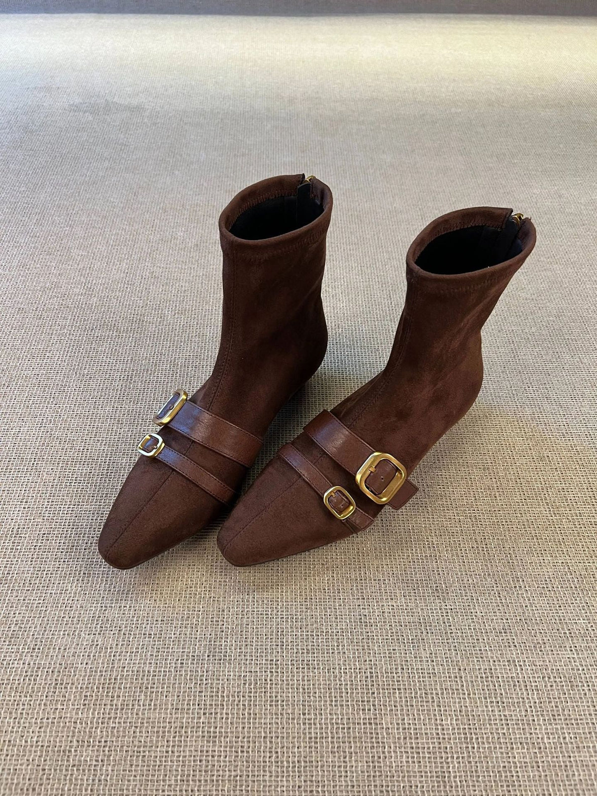 Women's Ankle Boots with Elegant Strap