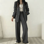 Women's Elegant Wide-Cut Blazer Set