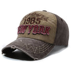Men's Distressed Cotton Graphic Baseball Cap