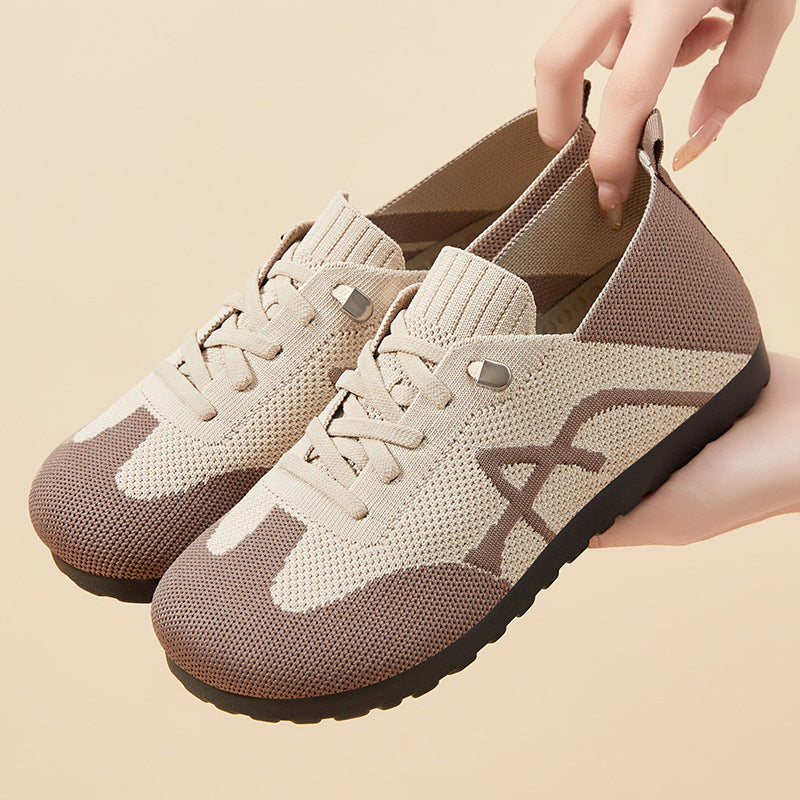 Women's Breathable Casual Sneakers with Elastic Upper