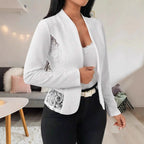 Elegant Women's Blazer Jacket with Lace and Modern Cut