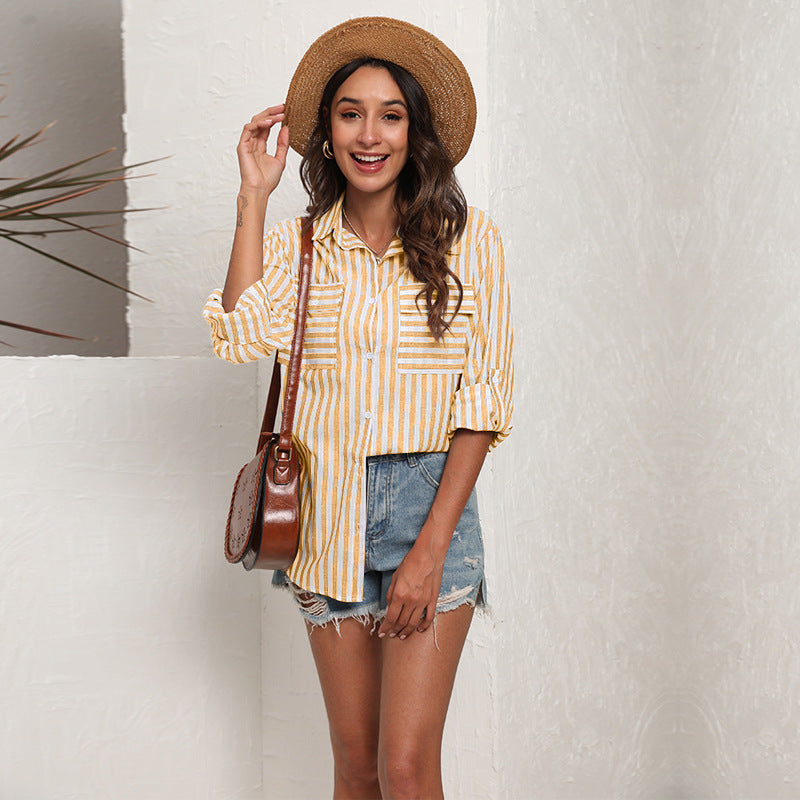 Women's Striped Oversized Shirt