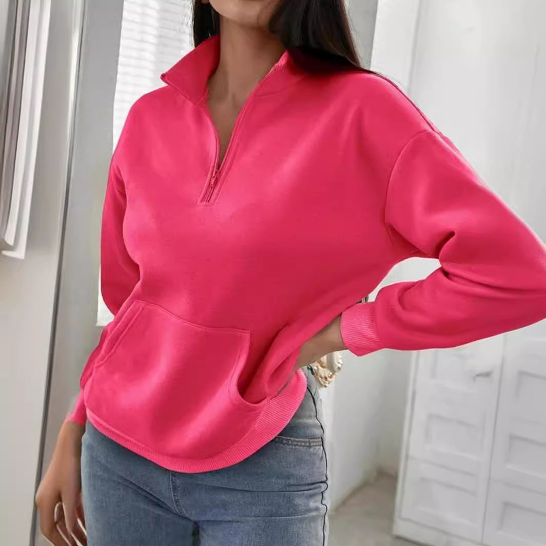 Women's Comfortable Mock Neck Pullover