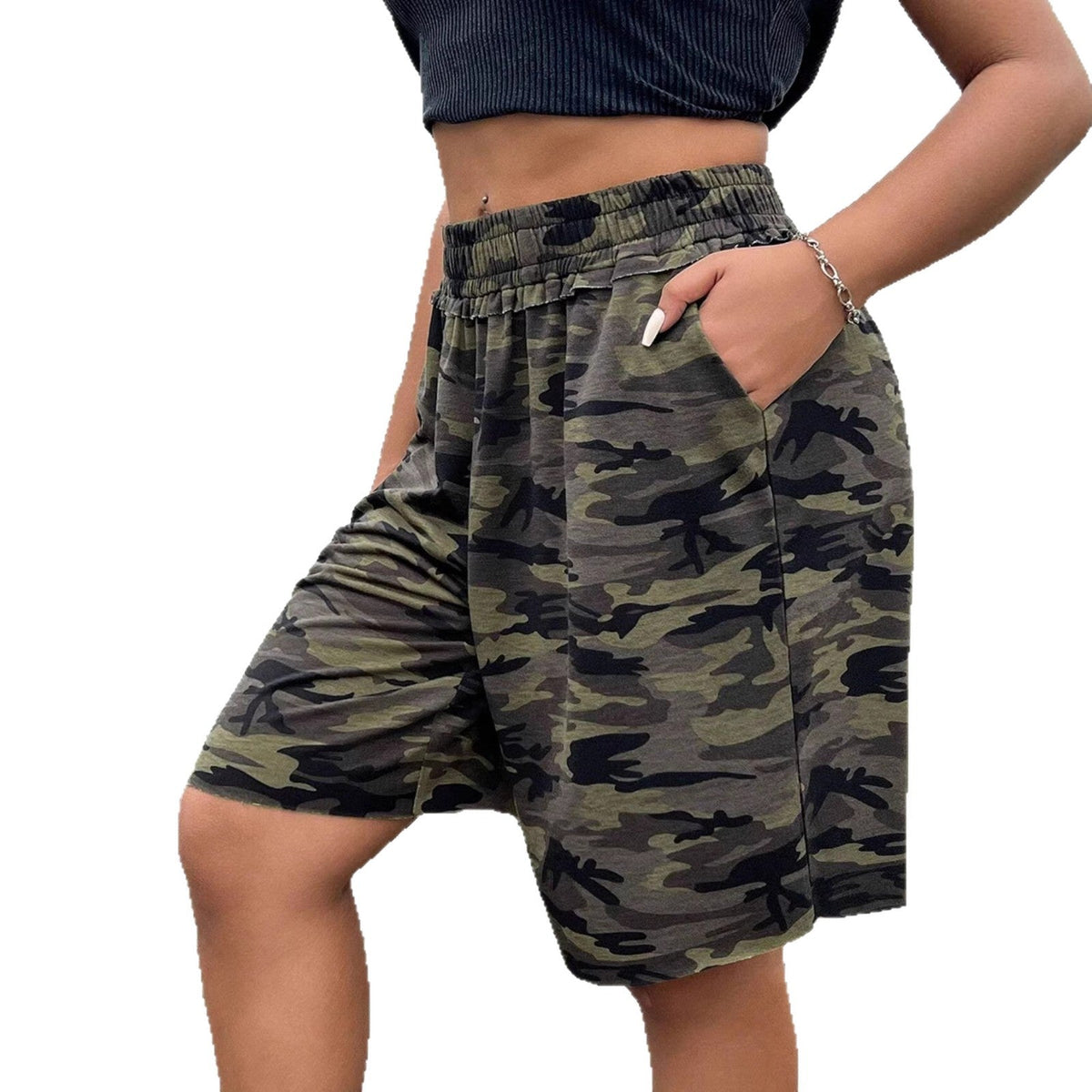 Women's Casual Pants in Modern Camouflage