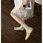 Women's Ballet Flats with Elegant Shine and Playful Bow Detail