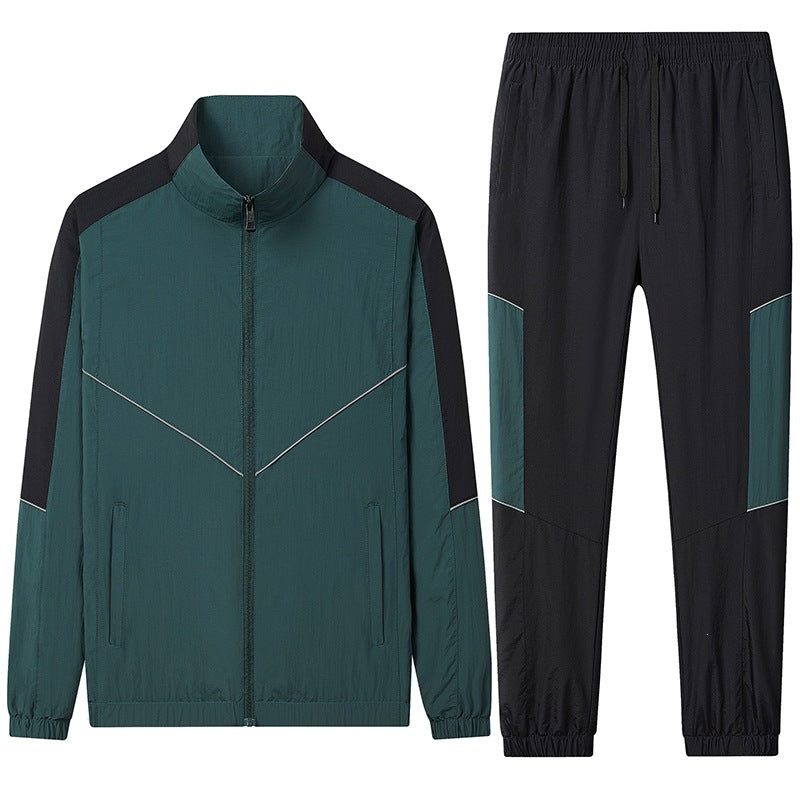 Men's Two-Piece Breathable Nylon Training Set