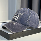 Men's Vintage-Inspired Distressed Baseball Cap