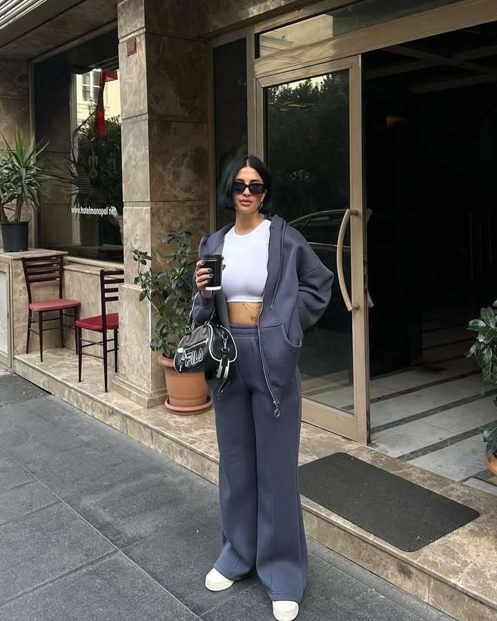 Women's Hoodie and Wide-Leg Joggers Set