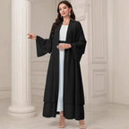 Elegant Long Kimono Jacket in Flowing Fabric