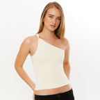 Women's Asymmetrical Top with Decorative Straps