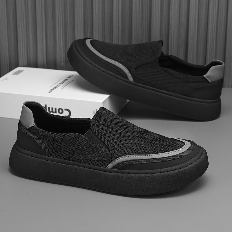 Women's Breathable Slip-On Sneakers with Elastic Inserts