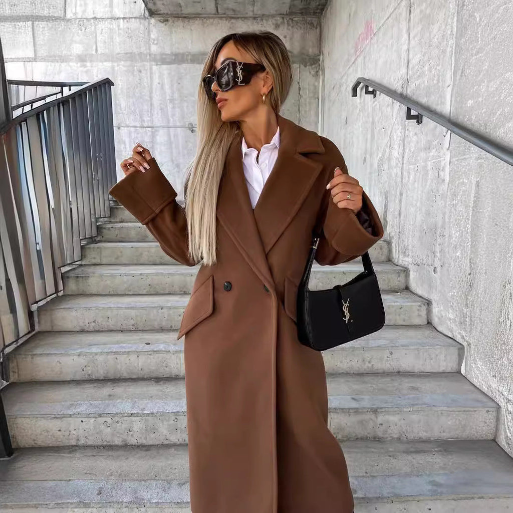 Women's Elegant Oversized Wool Coat