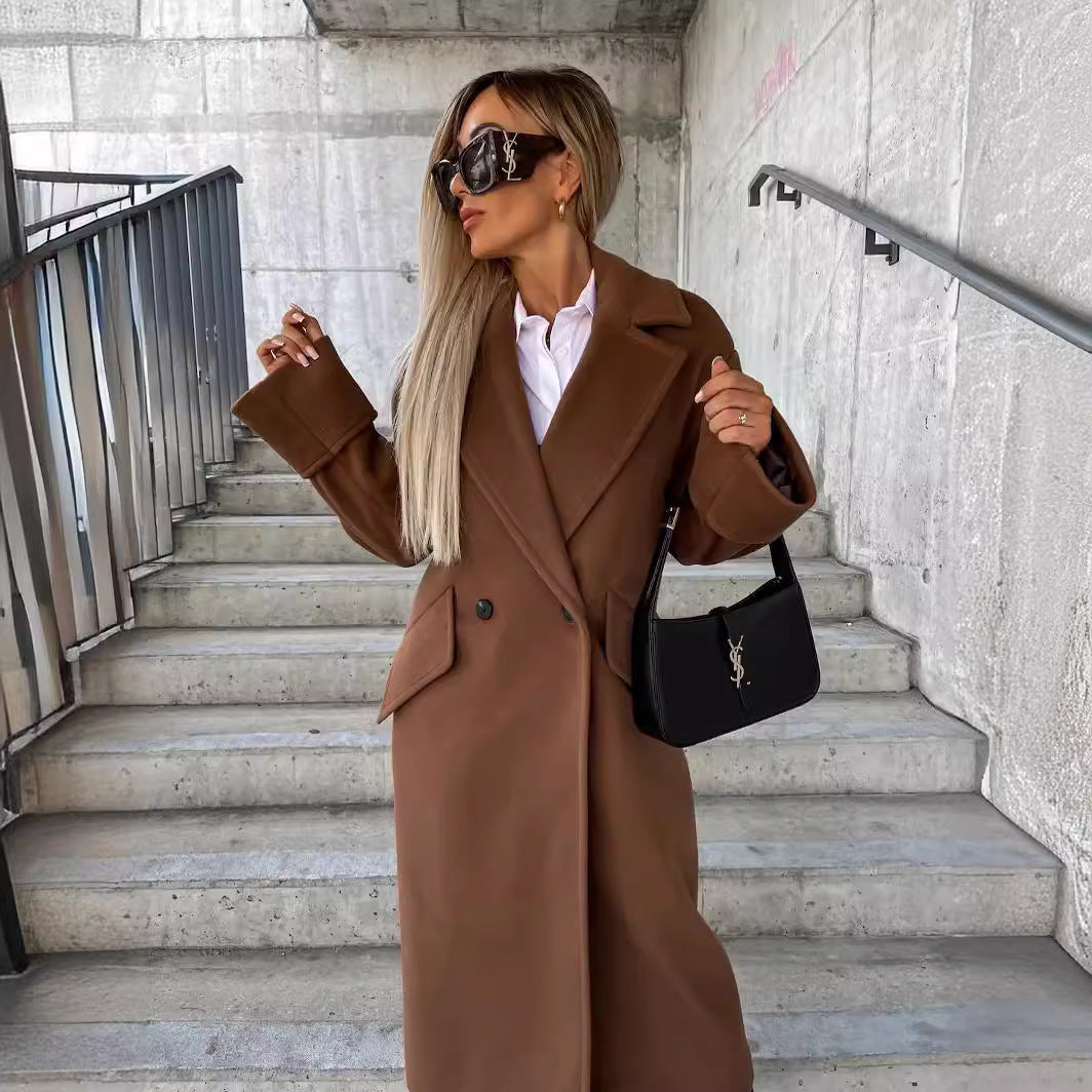 Women's Elegant Oversized Wool Coat