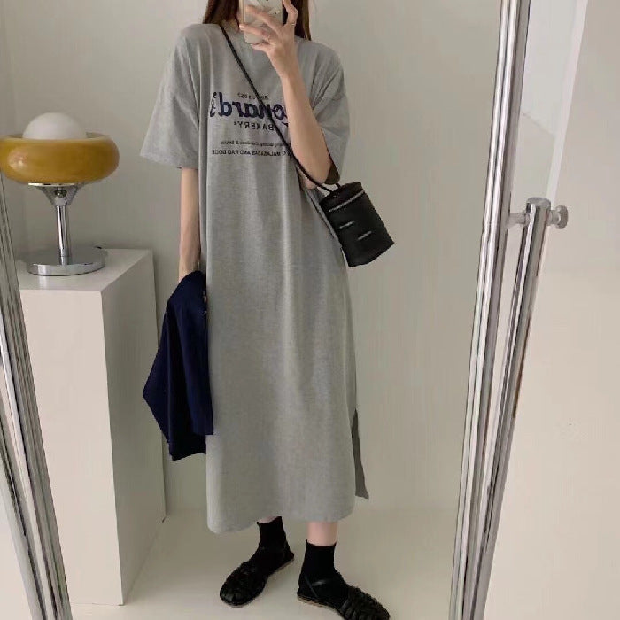 Women's Casual Lounge Dress with Graphic Print and Comfortable Fit