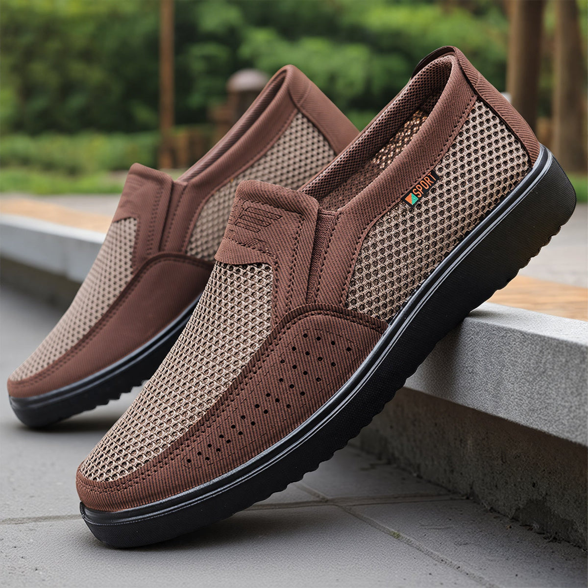 Women's Breathable Slip-On Sports Shoes with Non-Slip Sole