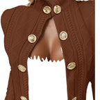 Elegant Knit Cardigan with Decorative Buttons