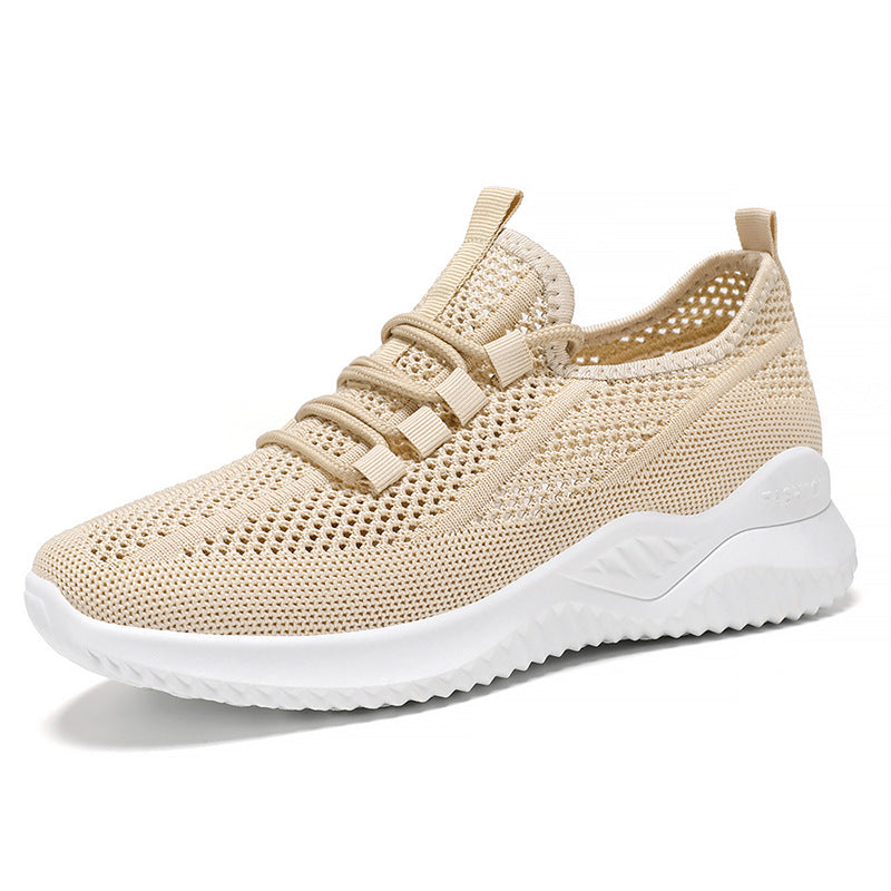 Women's Breathable Fitness Sneakers with Flexible Lacing