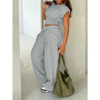 Women's Jogging Suit with Oversized Cut and Trendy Details